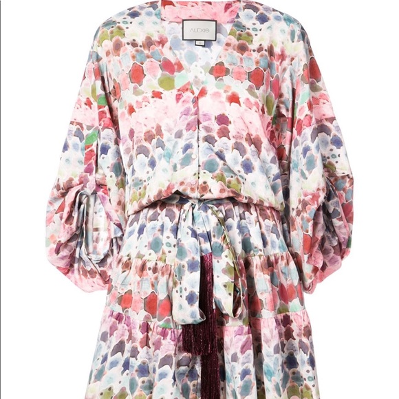 Brand New!Alexis Damiana Dress in water abstract! - Picture 3 of 7